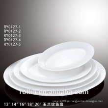 Jantar de porcelana de luxo novo design para dom e publicidade